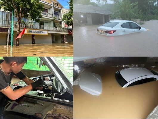 Gara ở Thái Nguyên nơi tê liệt, nơi quá tải, xe ngập nước phải đưa về Hà Nội sửa