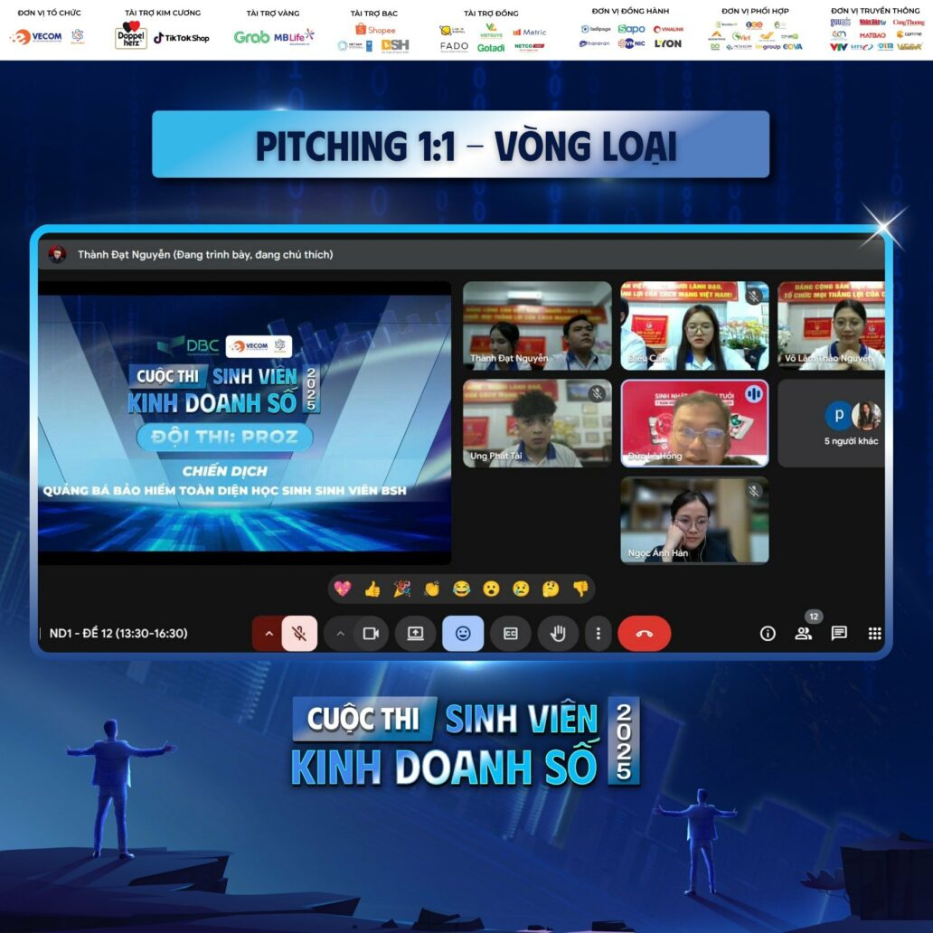 Công bố TOP 04 xuất sắc lọt vào vòng bán kết đề thi BSH &#8211; Cuộc thi Sinh viên kinh doanh số 2025