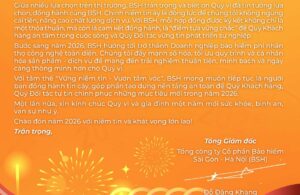 Bảo hiểm BSH chúc mừng năm mới 2026