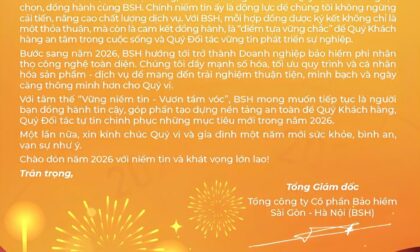 Bảo hiểm BSH chúc mừng năm mới 2026